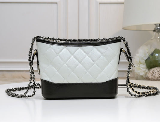 Noir Lumière Quilted Bucket Bag