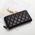 Midnight Luxe Quilted Zip Wallet