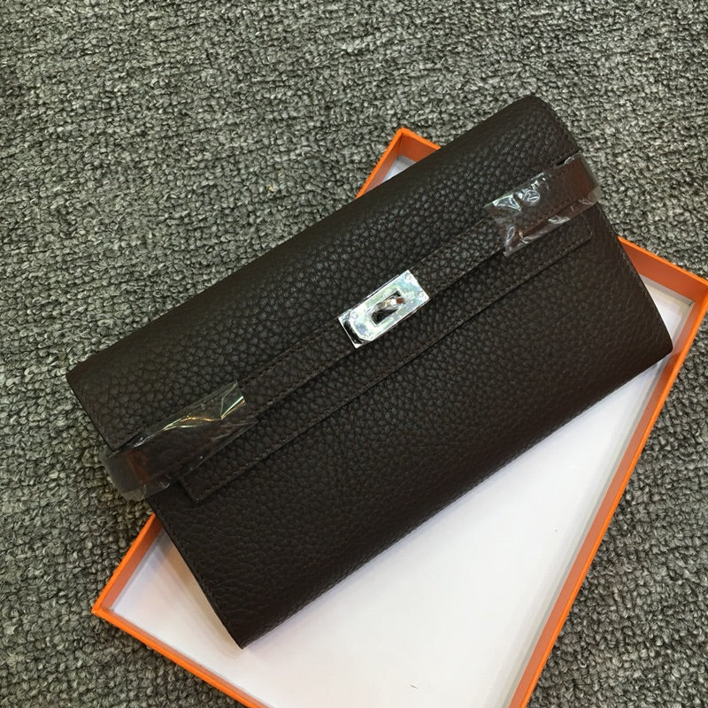 The Monaco Structured Leather Wallet – Black Epsom
