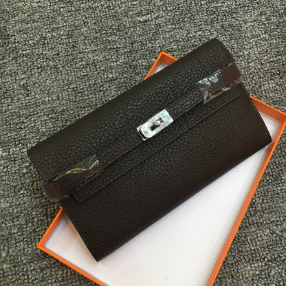 The Monaco Structured Leather Wallet – Black Epsom