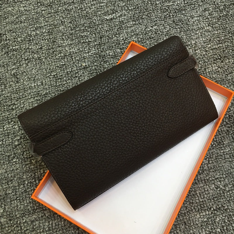 The Monaco Structured Leather Wallet – Black Epsom