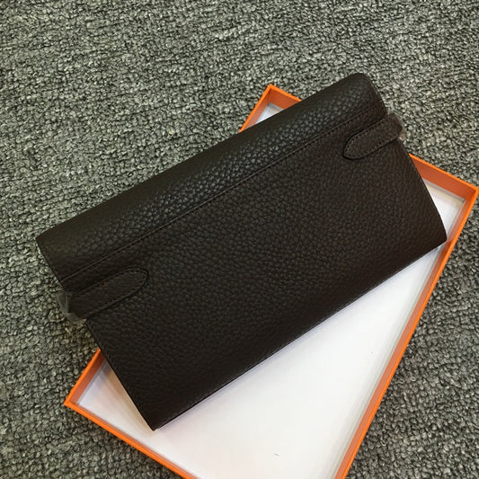The Monaco Structured Leather Wallet – Black Epsom