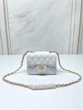 Petite Quilted Leather Chain Crossbody