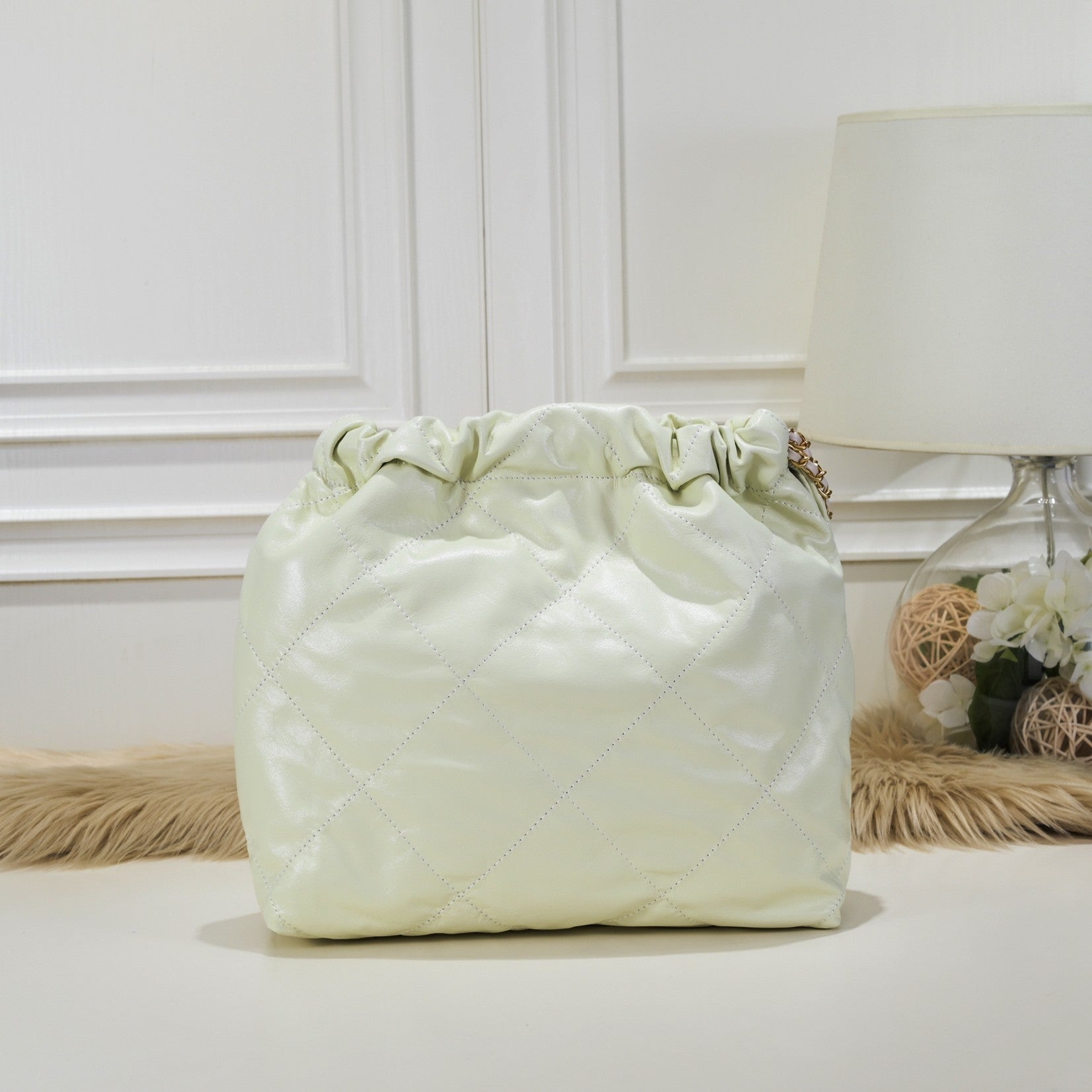 The Rowan Quilted Leather Pouch