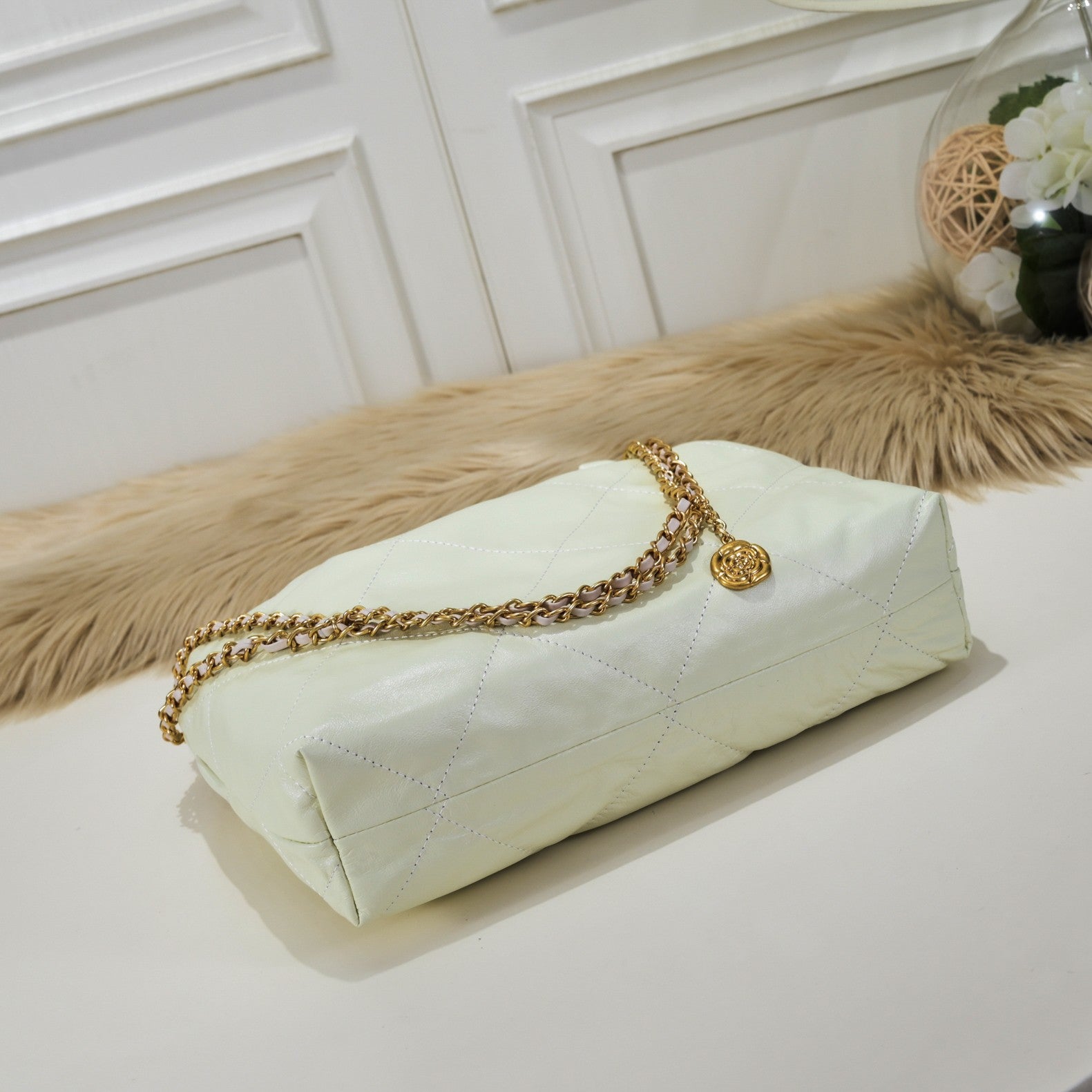 The Rowan Quilted Leather Pouch