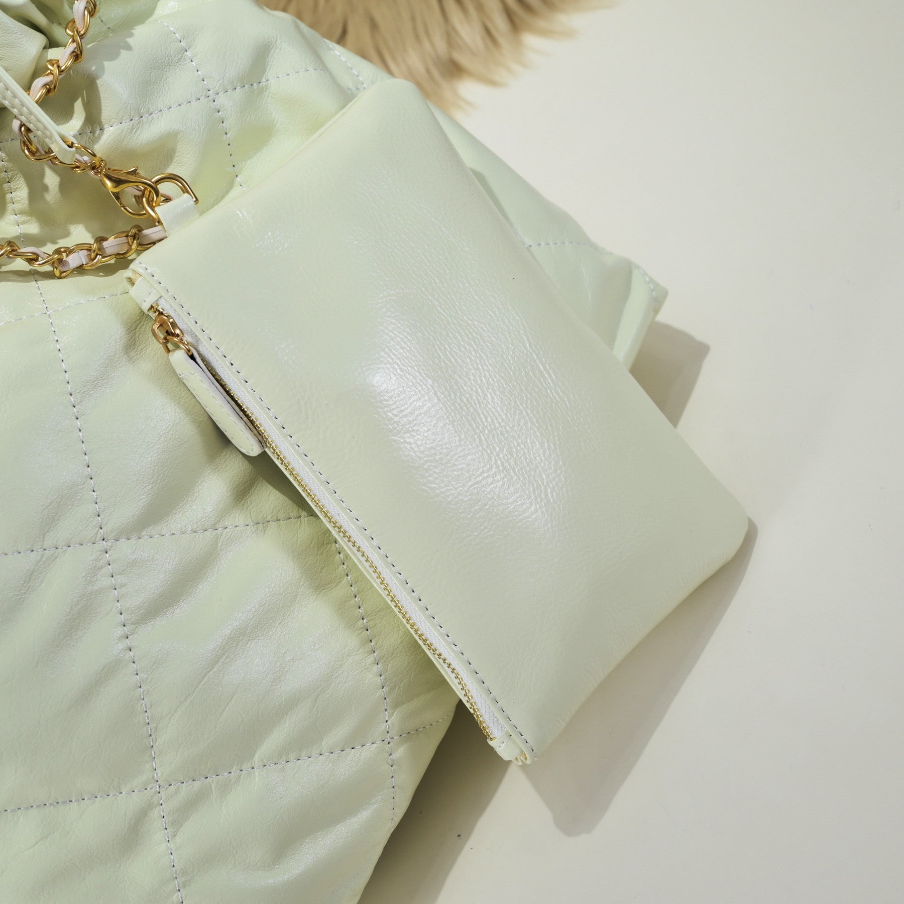 The Rowan Quilted Leather Pouch