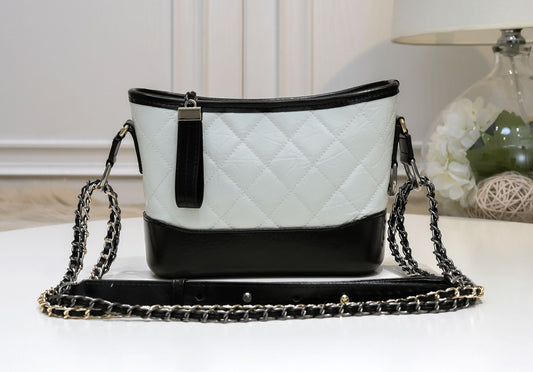 Noir Lumière Quilted Bucket Bag 