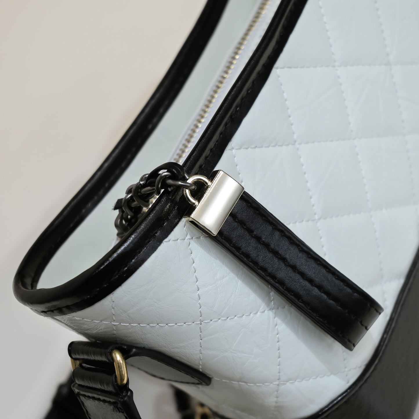 Noir Lumière Quilted Bucket Bag 