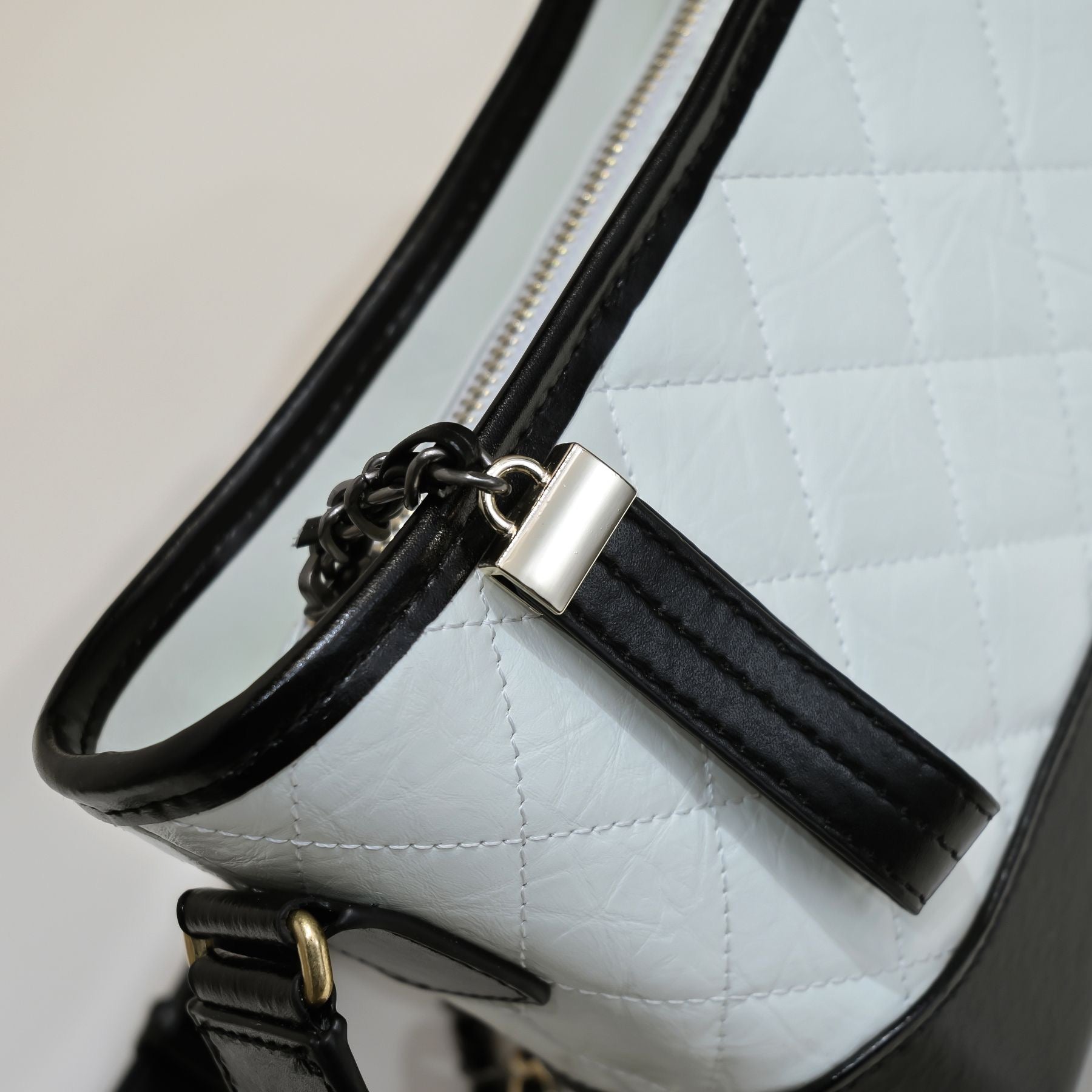 Noir Lumière Quilted Bucket Bag 