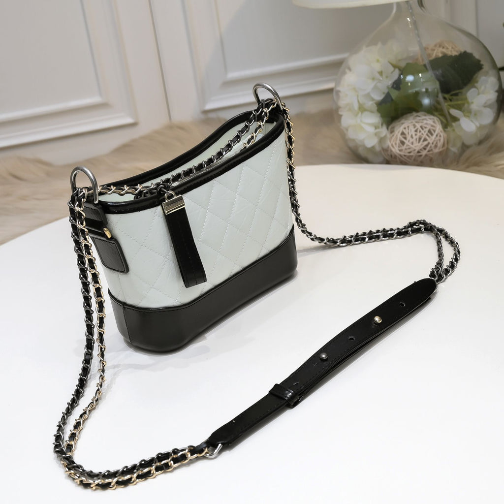 Noir Lumière Quilted Bucket Bag 