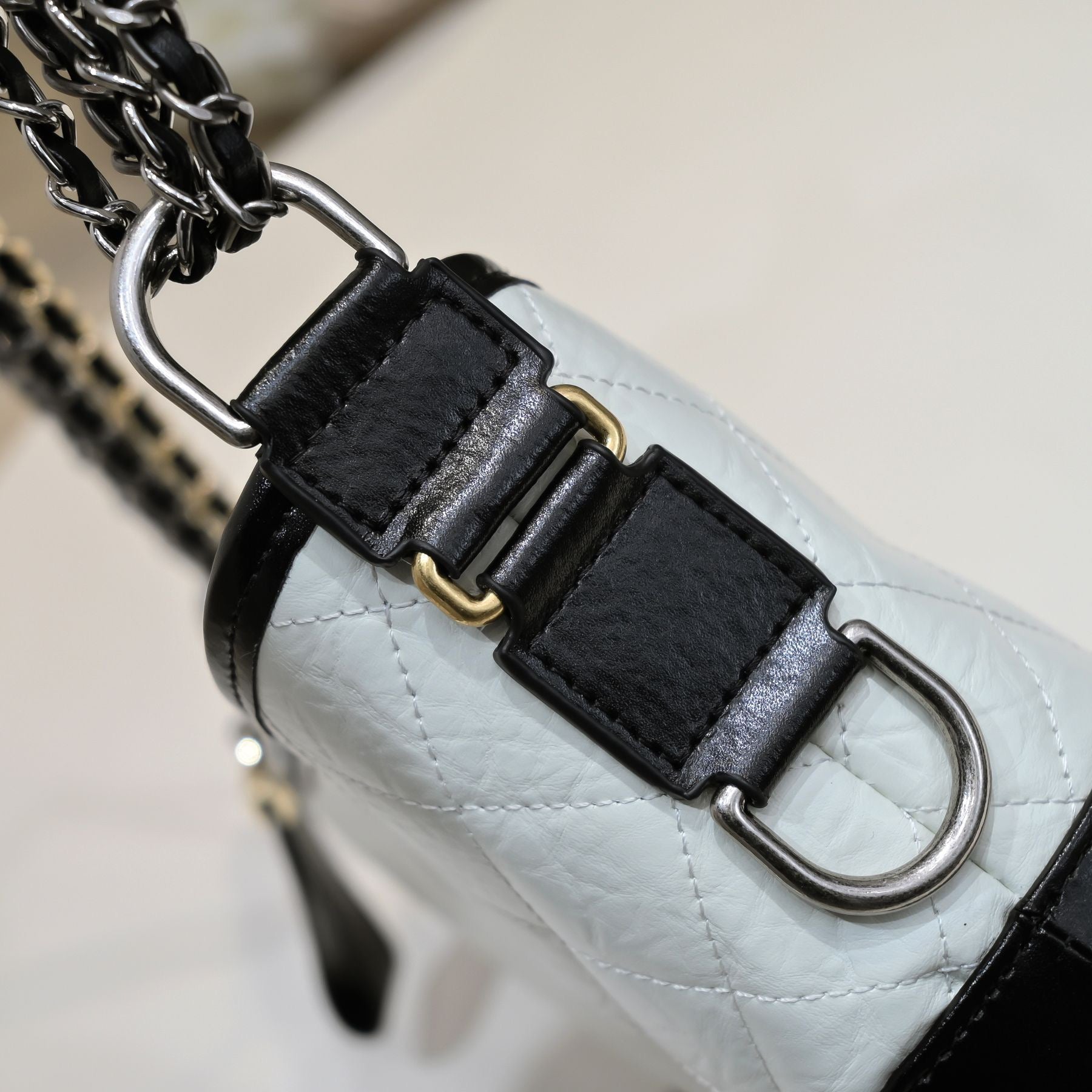 Noir Lumière Quilted Bucket Bag 