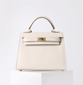 Élan Ivory Leather Top Handle Bag