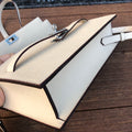 Élan Wallet Clutch – Ivory Leather (With Strap)