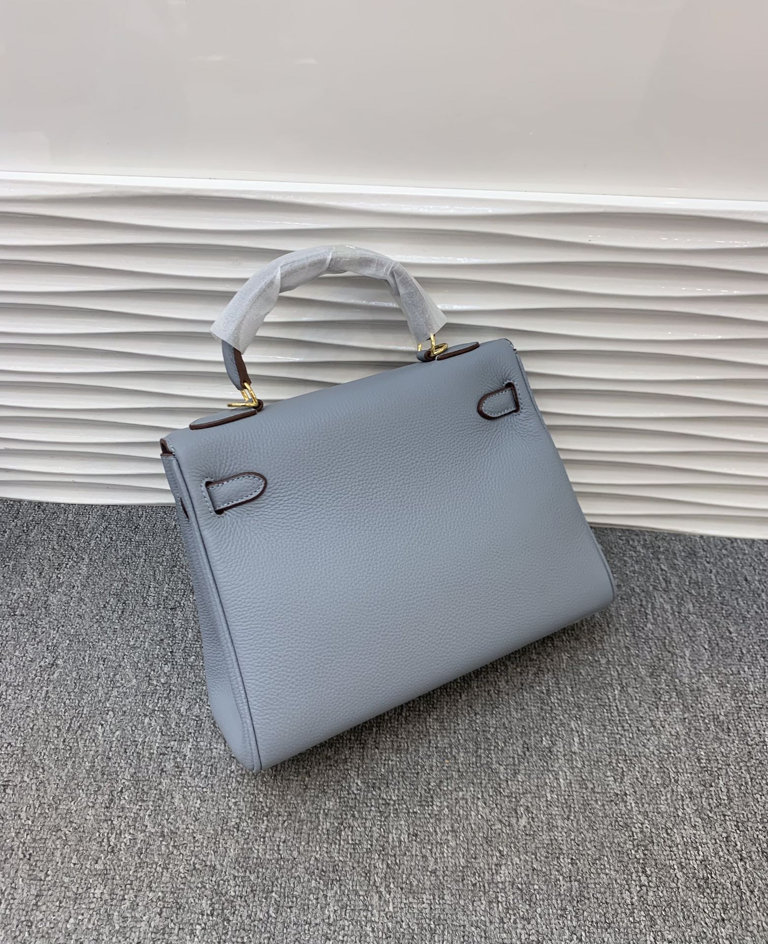 Powder Blue Elegance Top Handle