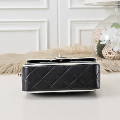 “Noir Mini Quilted” Leather Bag