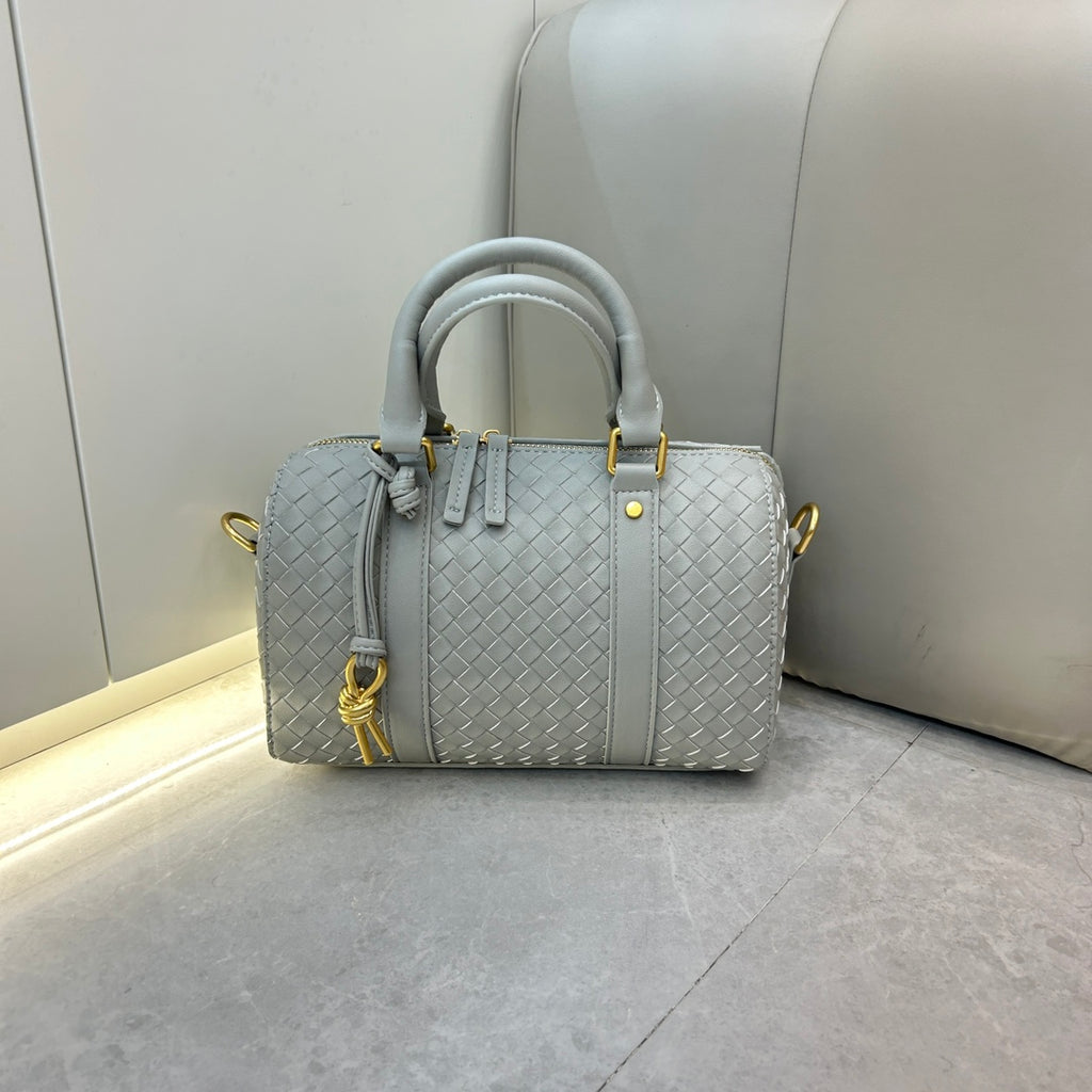 Élise Woven Barrel Bag