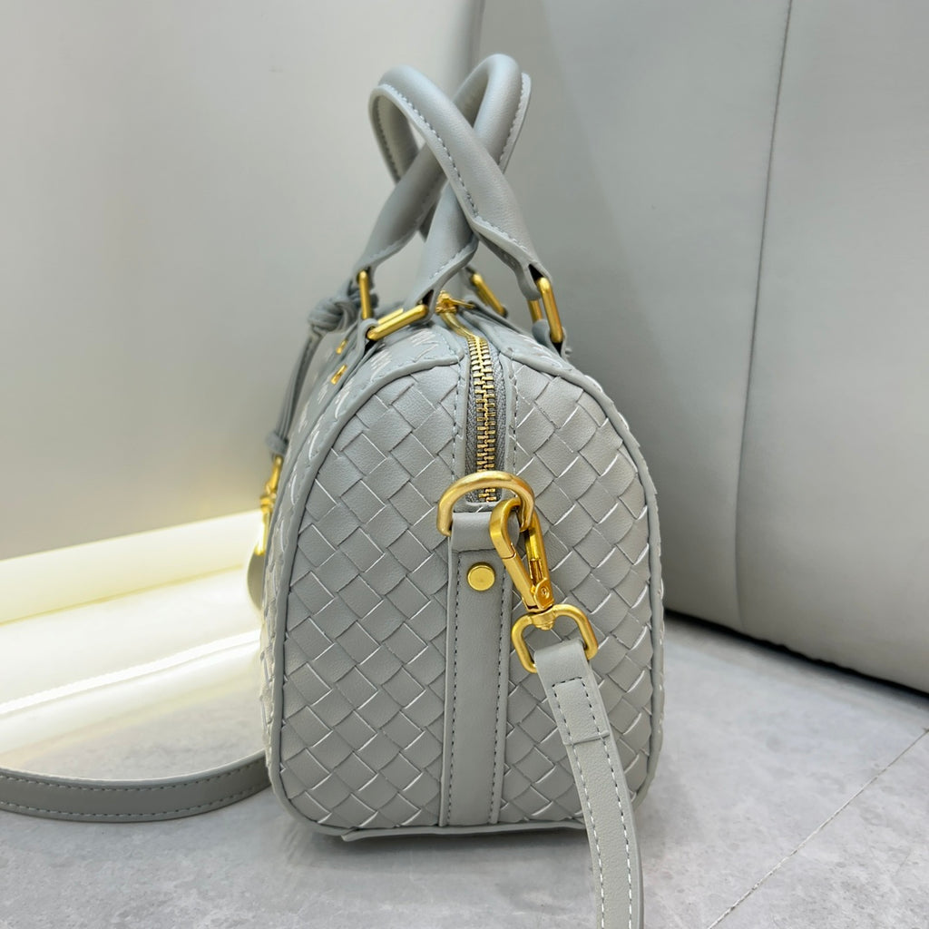Élise Woven Barrel Bag