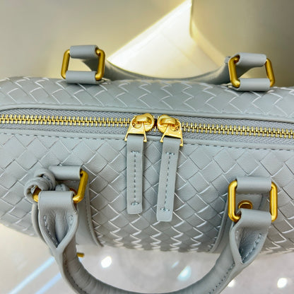 Élise Woven Barrel Bag
