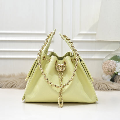 Leather Bucket Bag – Butter Yellow