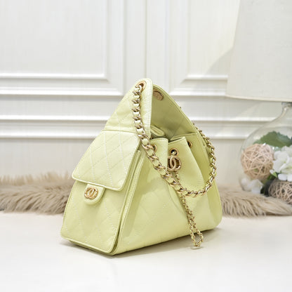 Leather Bucket Bag – Butter Yellow