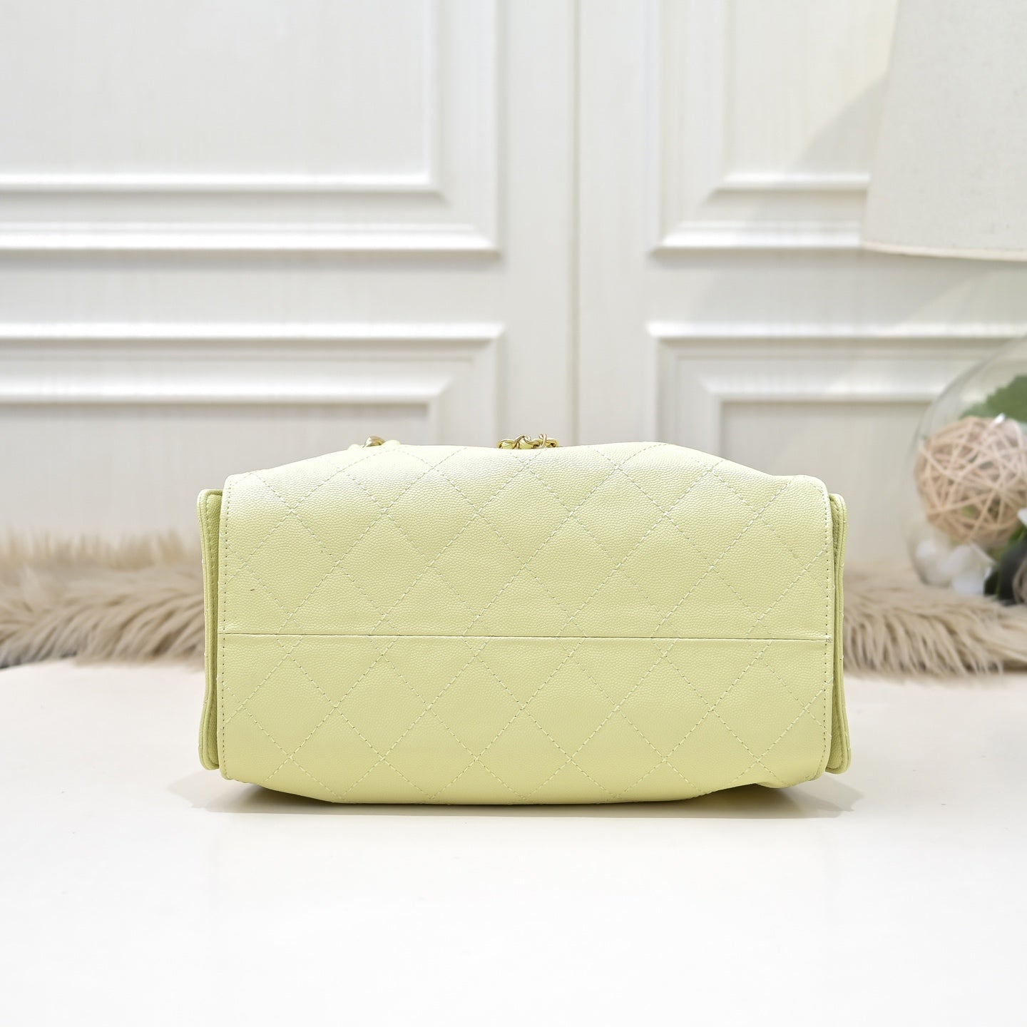 Leather Bucket Bag – Butter Yellow